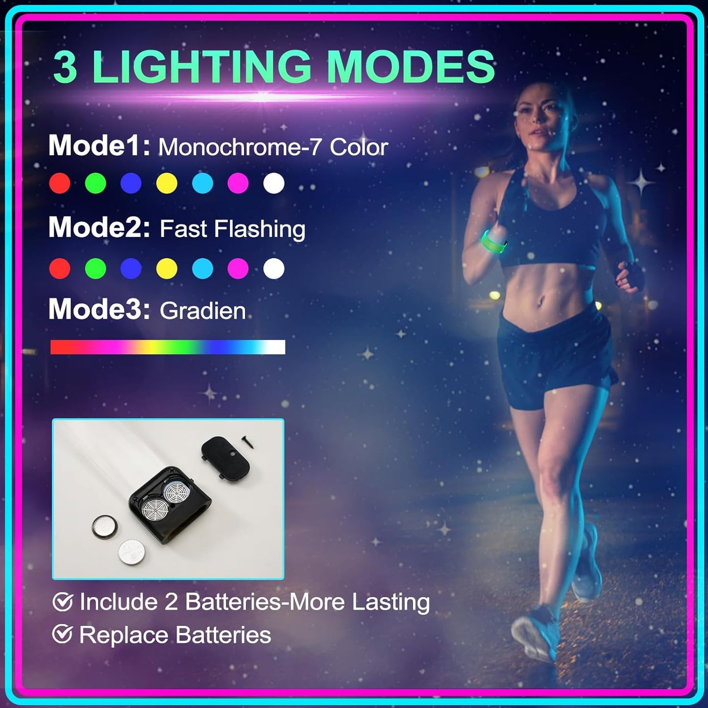 Yowivon LED Light Up Bracelets - Glow in the Dark Neon Party Accessories | Cool Halloween & Birthday Favor
