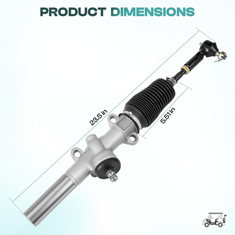 DRIVE UP EZGO TXT Steering Rack, EZGO Steering Box Assembly Fits TXT 2001-Up Gas and Electric Golf Carts, Replaces OEM 70964G01 70964G02 70602G01