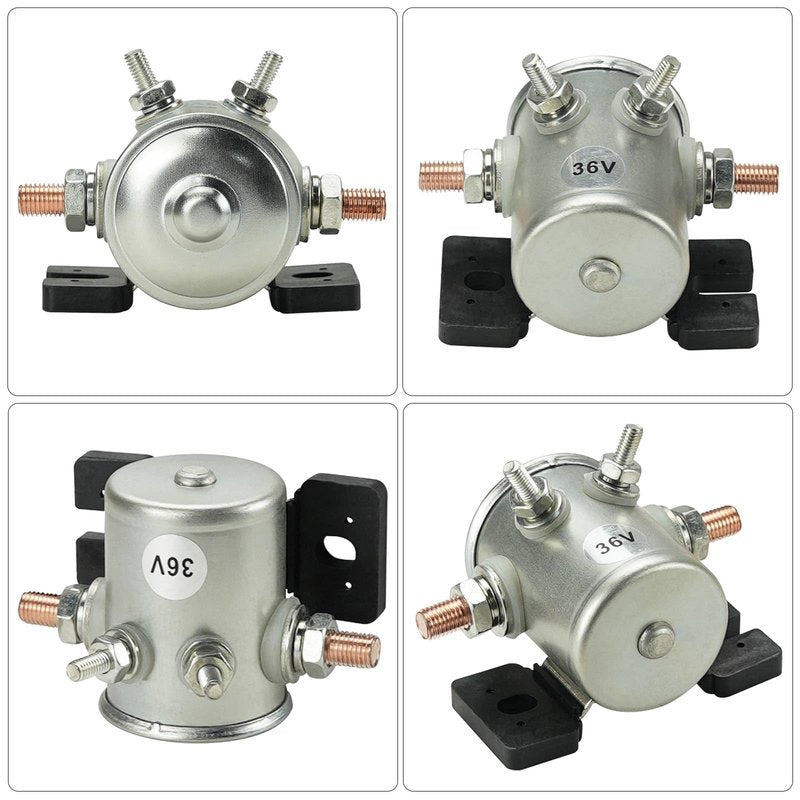70 Series 36 Volt 4 Terminal Continuous Duty Solenoid with Resistor & Diode Kit Replacement for E-Z-G-O TXT Marathon Electric Golf Cart Model 27855G01 11761G1 27855G02