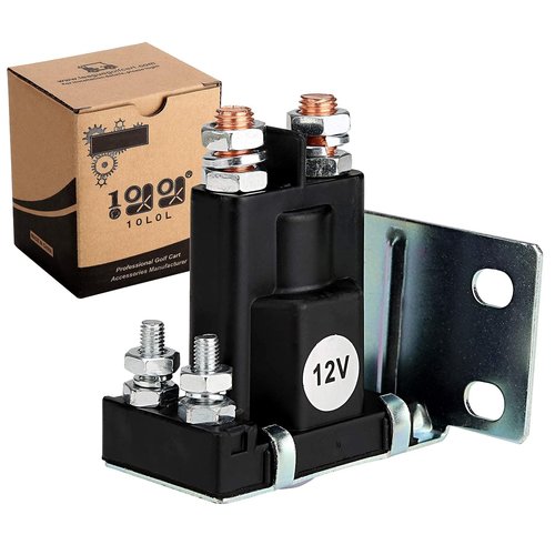 10L0L 12V 4 Terminal Solenoid Relay for EZGO TXT Marathon Gas Golf Cart 1979-1994, Replace OEM 16542-G1 16542G1 1133