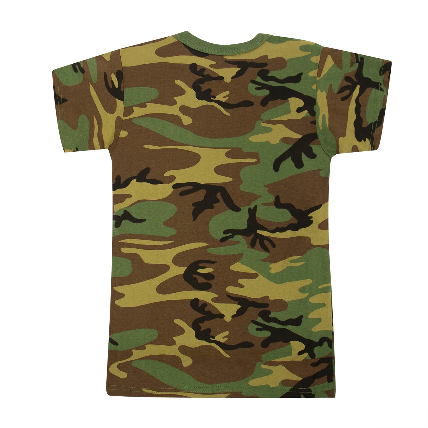 Rothco Kids Woodland Camo Heavyweight T-Shirt (US, Alpha, Medium, Regular, Woodland Camo)