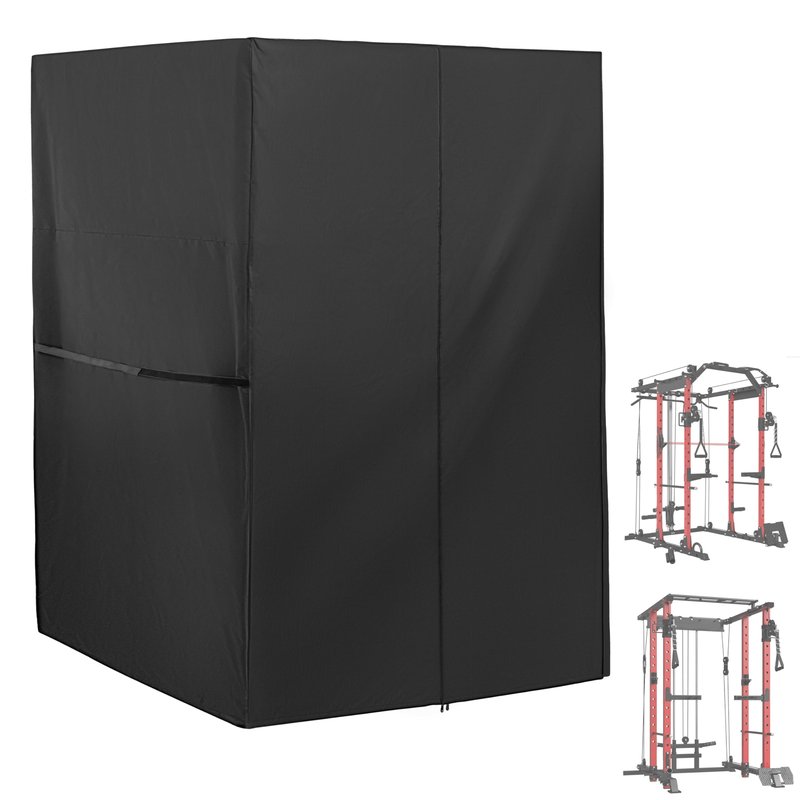 Starcrew Squat Rack Cover for Squat Cage, Waterproof Power Cage Cover for Power Rack/Home Gym Rack/Smith Machine/Weight Lifting Rack-47" x 69" x 83"