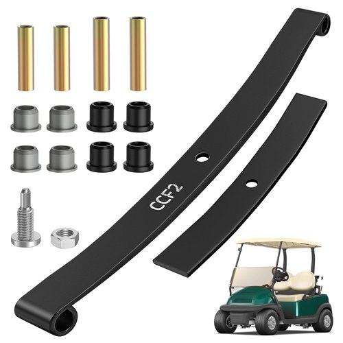 DRIVE UP Club Car Heavy Duty Front Leaf Spring, Golf Cart Front Leaf Spring with Polyurethane Bushing Kit for Club Car Precedent 2004-Up and DS 1981-Up Gas and Electric Models, OEM 103628801