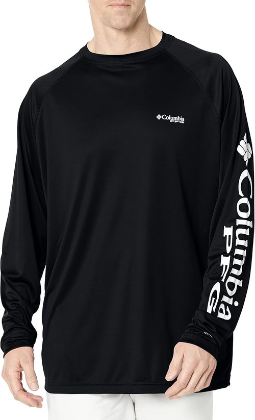 Columbia Men's PFG Terminal Tackle Long Sleeve Fishing Shirt - Moisture-Wicking, Lightweight
