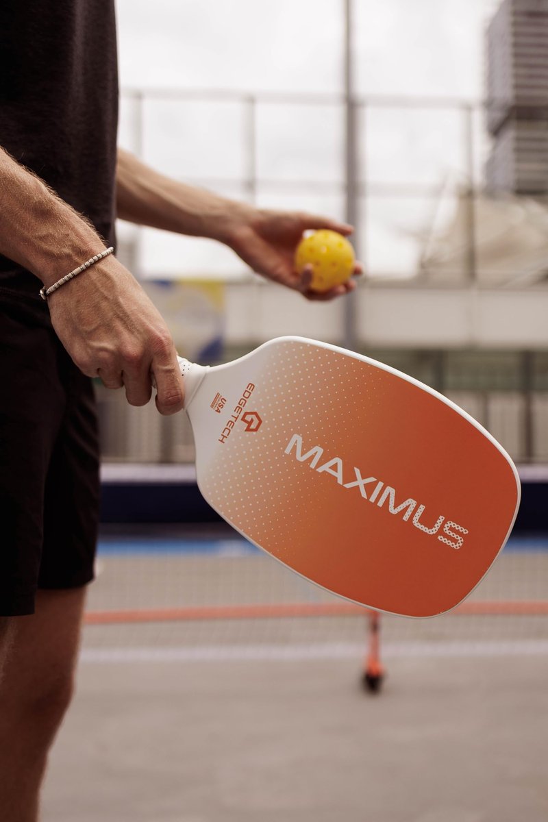 Maximus | Edgetech Edgeless Pickleball Paddle | 3K Carbon Fiber Pickleball Paddle Rimless Racket | Balanced for Control and Power | Include Carry Bag + 3X Edge Guard Tape