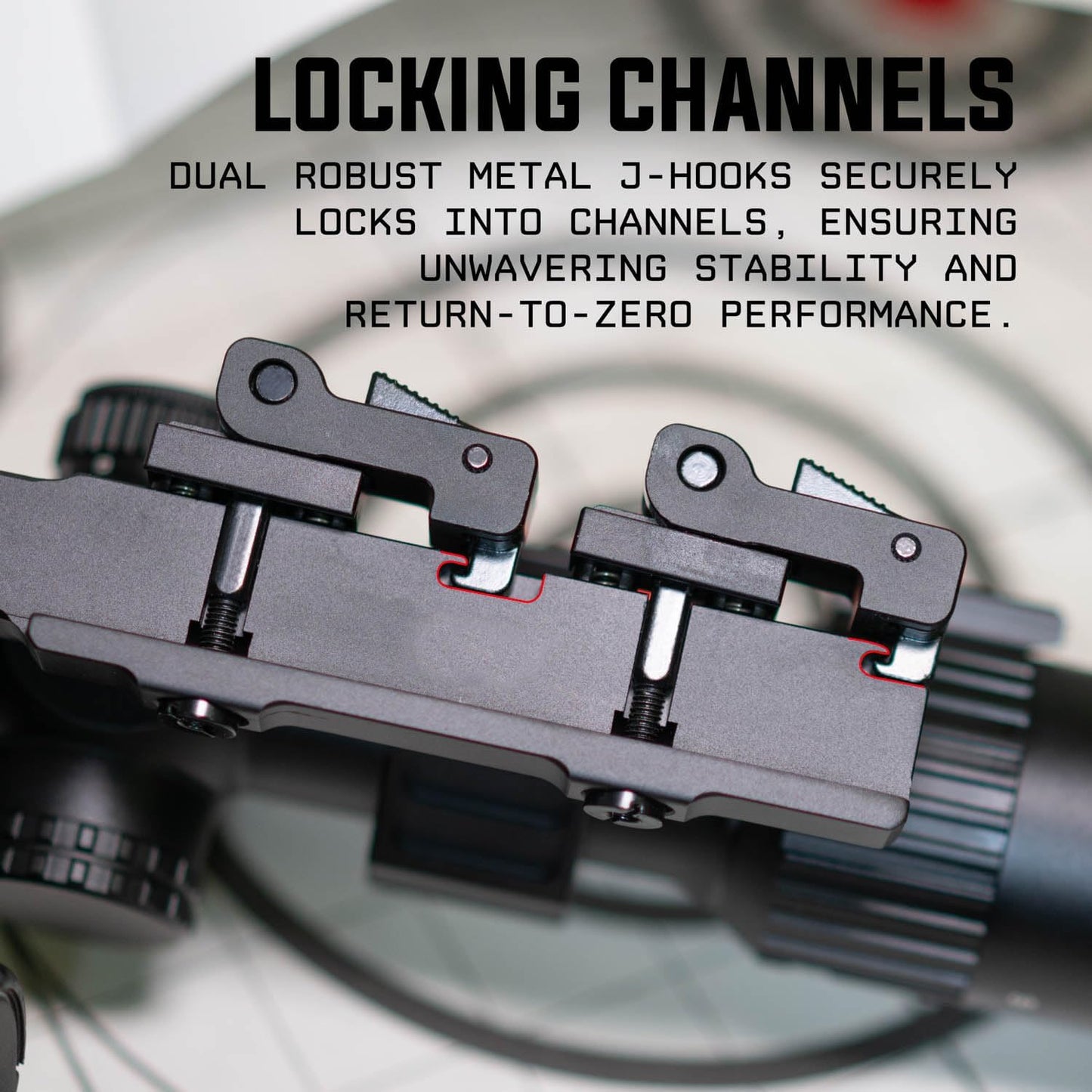 Monstrum Hypergrip Cantilever Scope Mount - Quick Release Design for Easy Attachment