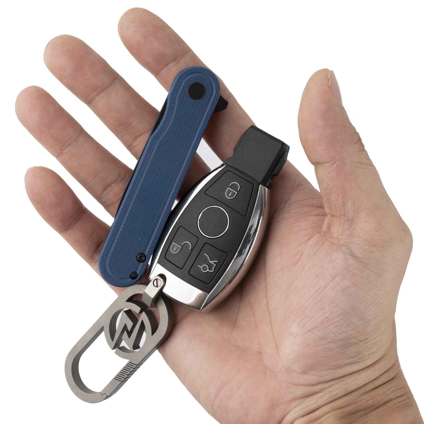 OLITANS G040 Pocket Knife, 2.75'' D2 Steel Blade G10 handle, Small EDC Knife with Pocket Clip for Men Women, 2.1oz