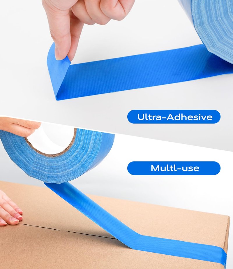 Mibhuvan Pro Pickleball Court Tape 2" x230ft- Temporary Court Lines Tape, No Residue Removable Sports Tape for Indoor/Outdoor, Quick Setup with Blue Tape