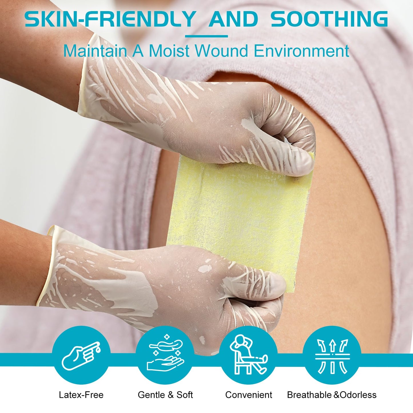 Xeroform Petrolatum Dressing Non-Adherent Occlusive Fine Mesh Gauze Pad, Gentle Patch for Burns, Laceration, Surgical Incisions & Skin Grafts (1"x8" Pack of 25)