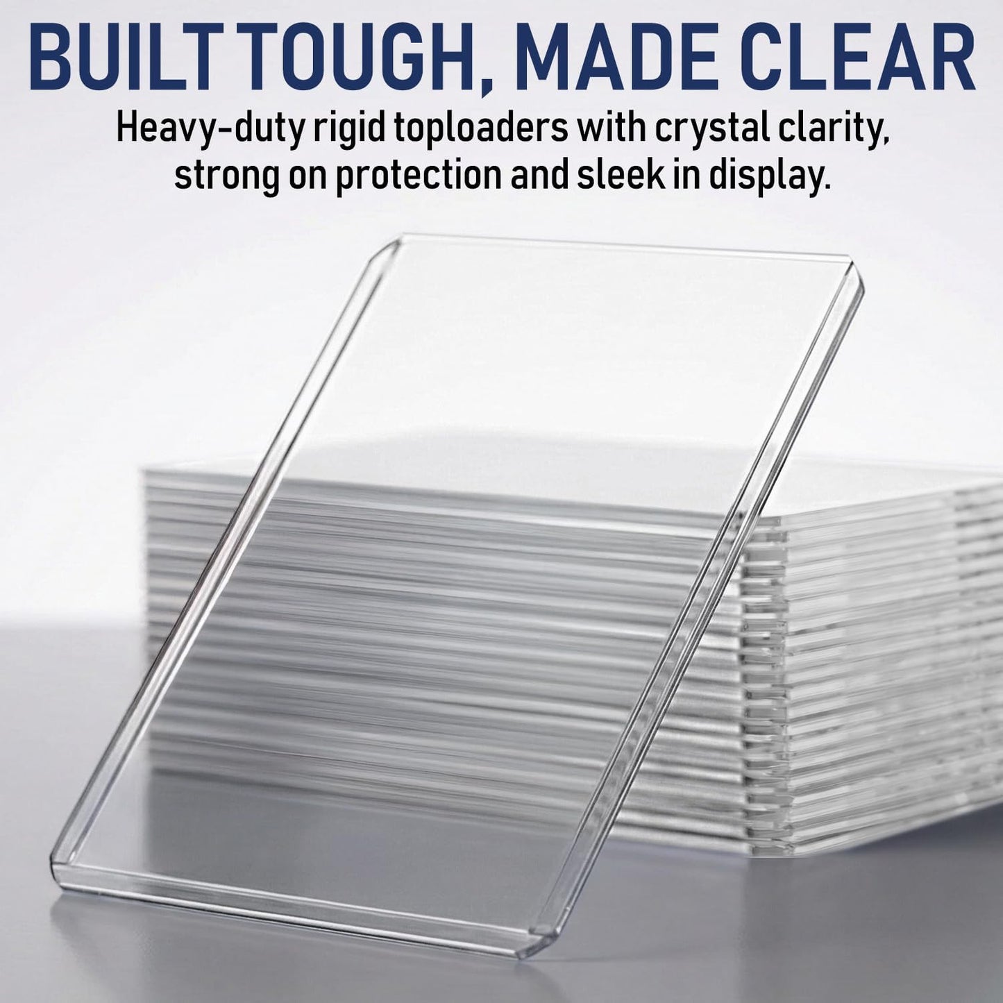 Ultra Trading | Rigid Top Loaders for Cards & Card Sleeves - Durable Hard Plastic Protectors, 3x4 Size