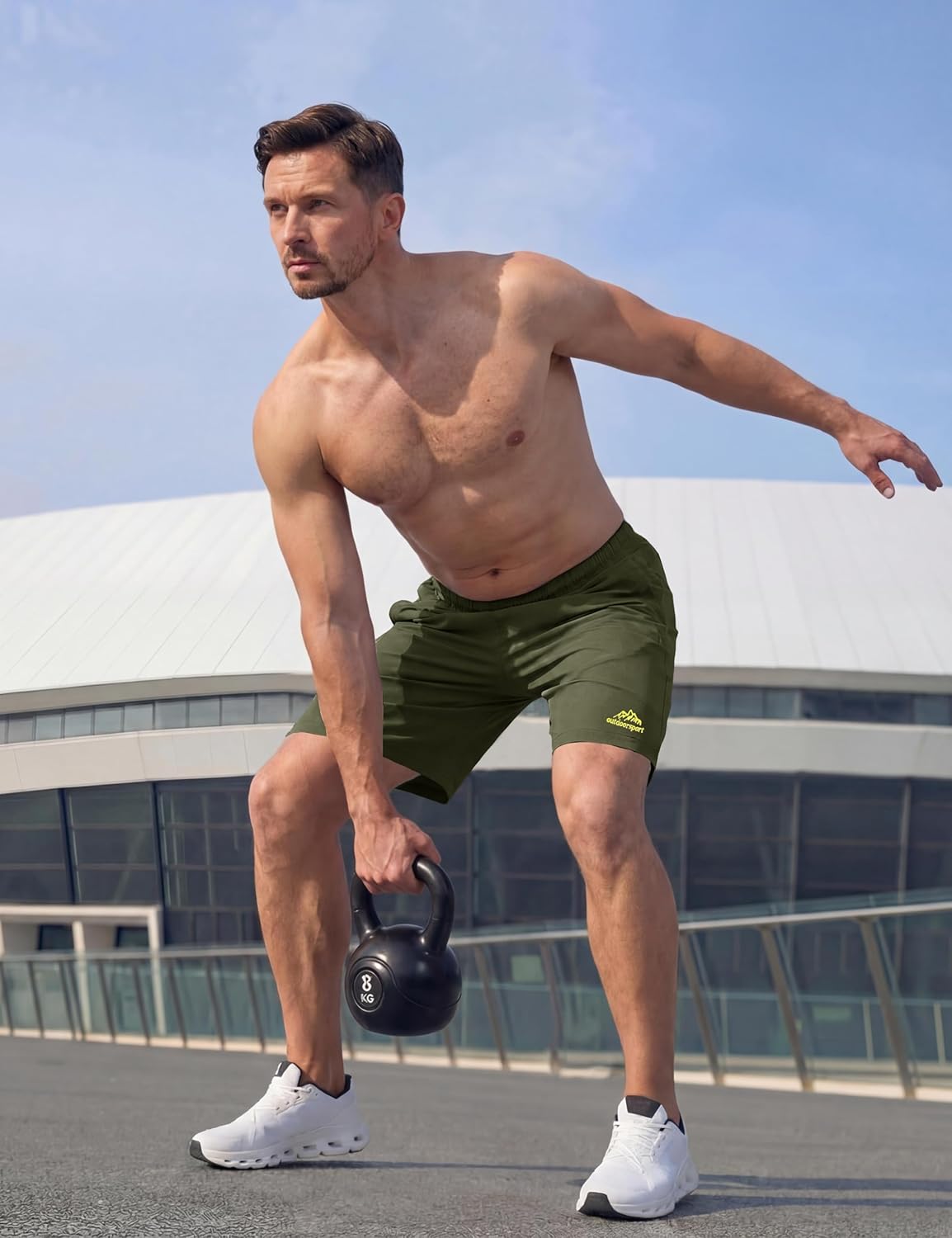 TACVASEN Men's Running Shorts - Quick Dry Athletic Gym Shorts with 3 Zipper Pockets | Lightweight Summer Fit