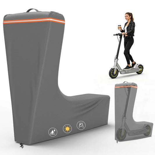 NYFITY Electric Scooter Cover,All Season Universal Scooter Cover for 300W to 2000W Electric Scooters,Outdoor Waterproof and Dustproof Scooter Covers,54X28X52,Gray
