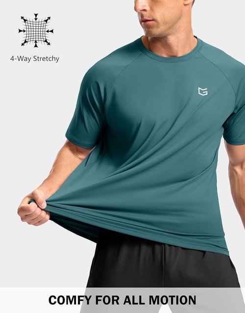 G Gradual Men's Athletic Workout T-Shirts - Moisture-Wicking Short Sleeve Performance Tee for Gym & Running