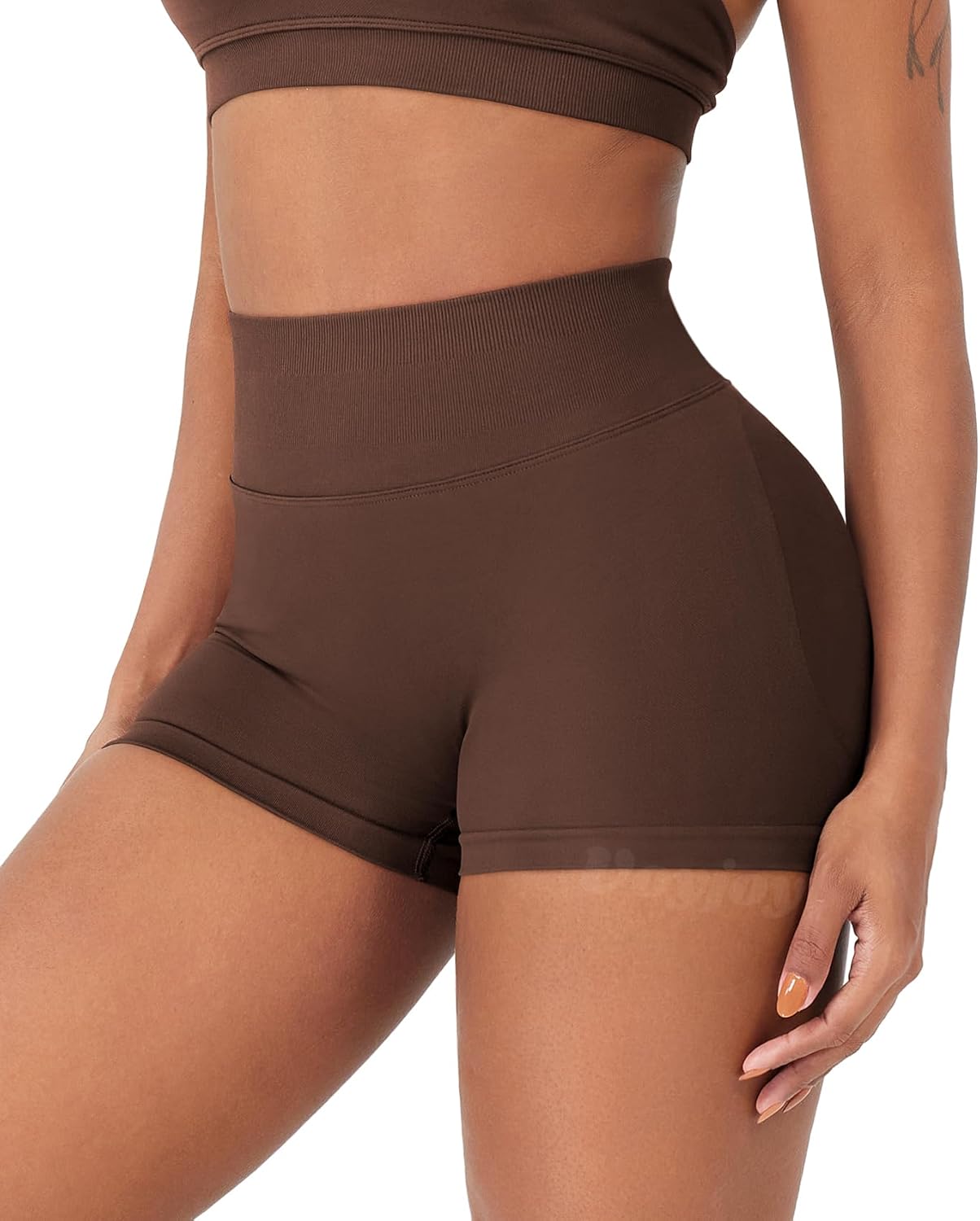 VOYJOY Women's Workout Shorts - Scrunch Butt Lifting Seamless Booty Biker Shorts | 2.5" to 6" Sizes