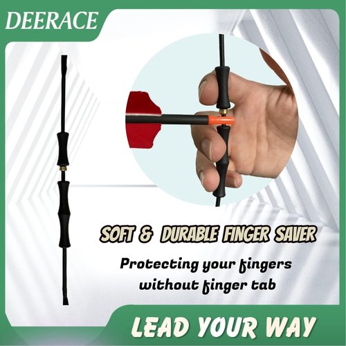 DEERACE Recurve Bow String Set - Durable Dacron Bowstring with Finger Savers & Guard