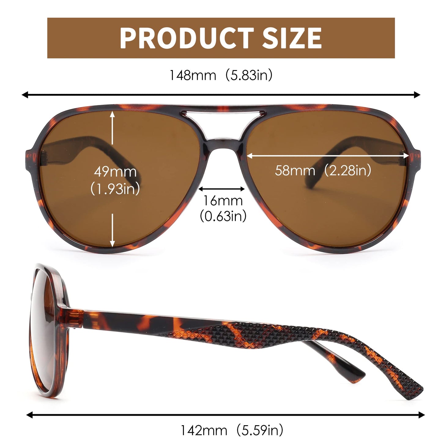 JIM HALO Polarized Sunglasses Men Women, Retro Aviator Shades for Driving Fishing Blue/Mirror Blue