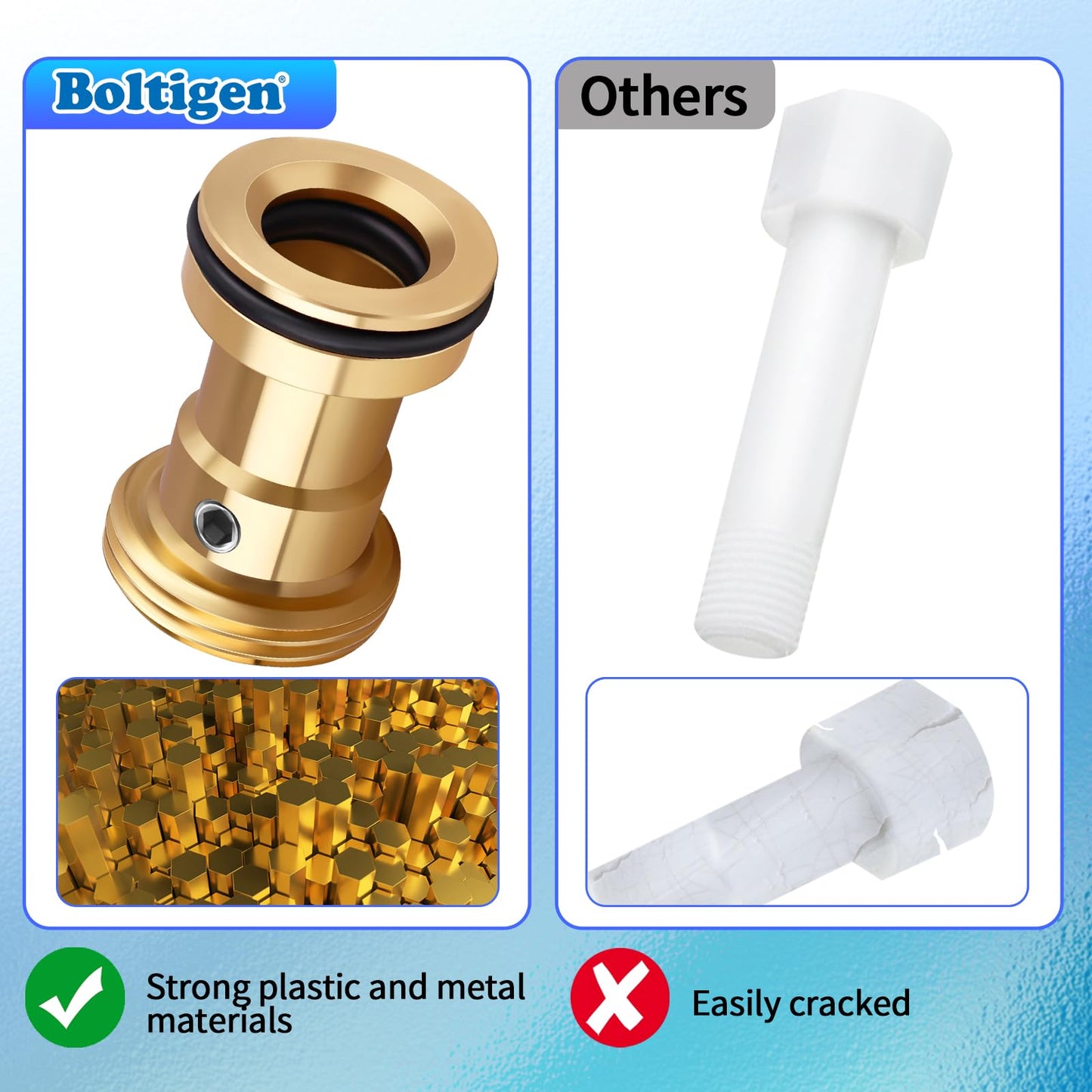 Brass Tub Spout Adapter, RP33794 Tub Spout Repair Kit for Slip-on Diverter, Replacement Kit for Delta Faucet