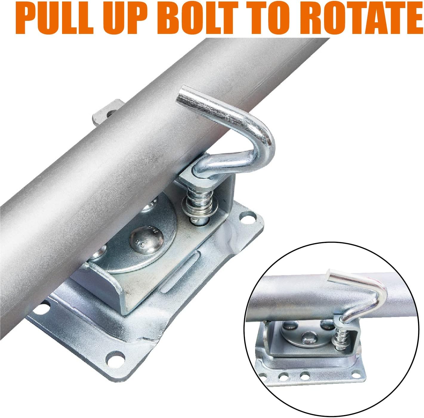Big RED 1500 Lbs Capacity Boat Trailer Jack - Dual Wheel, 6 Inch, Swing-Back Design | ATR39002R