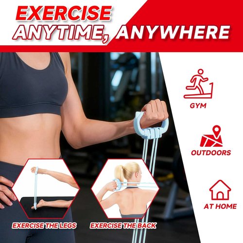 Gear Adjustable Resistance Bands - Comfort Grips for Home Workouts | Unisex Fitness Bands