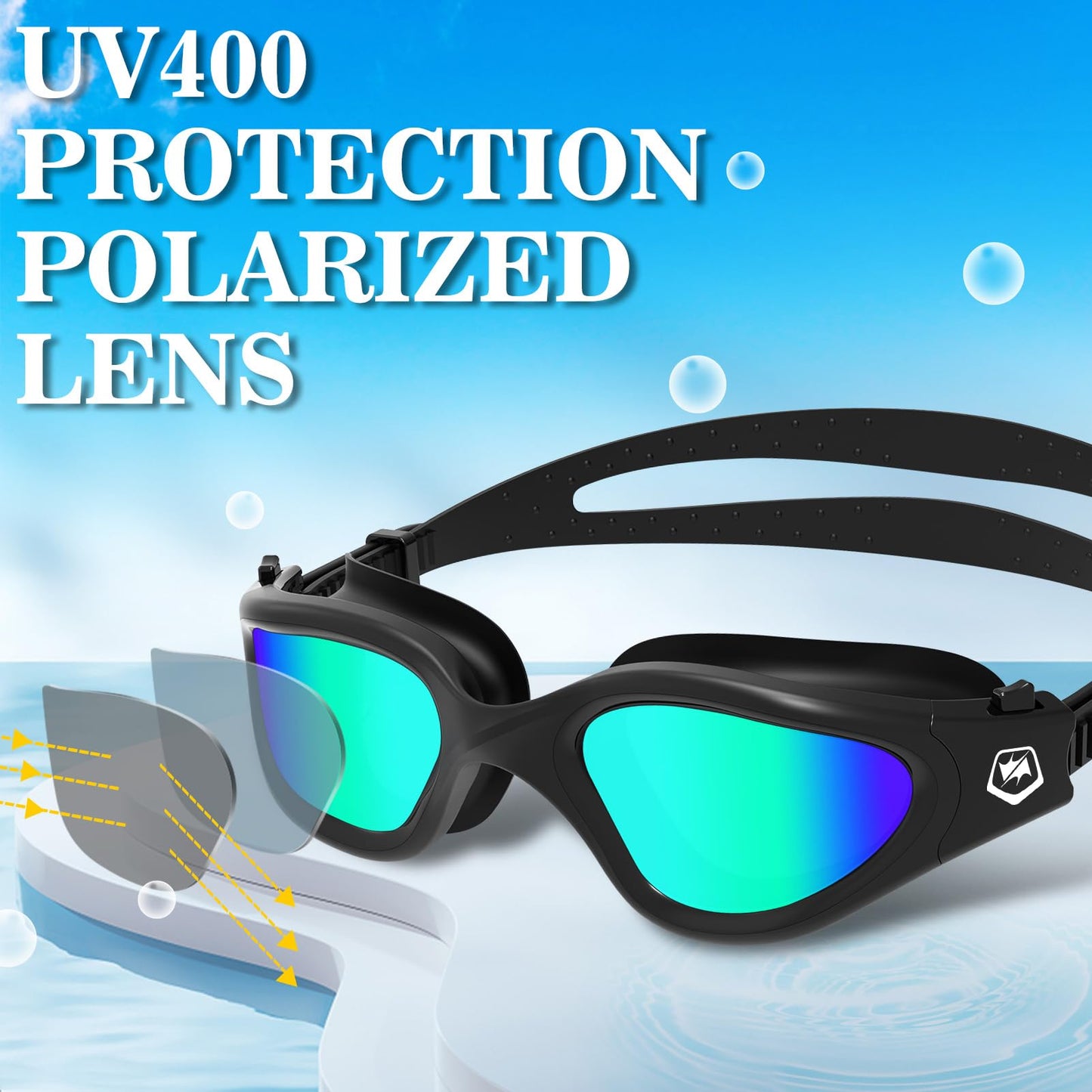 WIN.MAX Swimming Goggles Swim Pool Goggles Anti Fog Anti UV No Leakage Clear Vision for Men Women Adults Teenagers
