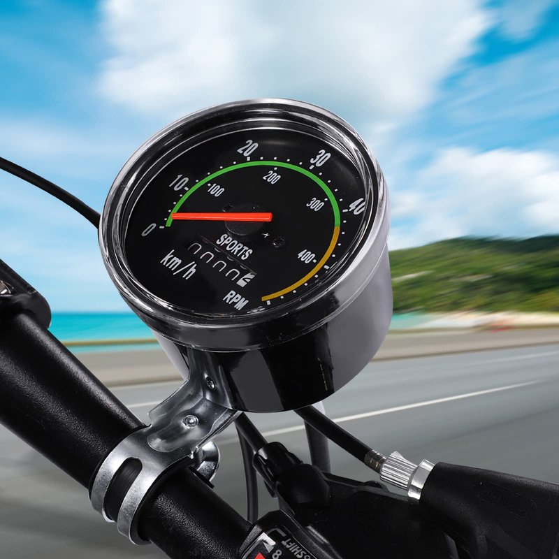 Airshi Mechanical Cycling Computer, Odometer, Speedometer, Stopwatch for Bicycle, Airshi4fc6vz2ntq