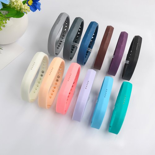 AIUNIT Compatible Flex 2 Band, Replacement for Flex 2 Accessory Bands Fashion Sport Fitness Wristbands w/Fastener Clasp for Flex 2 12 Pack Men Women Small No Tracker