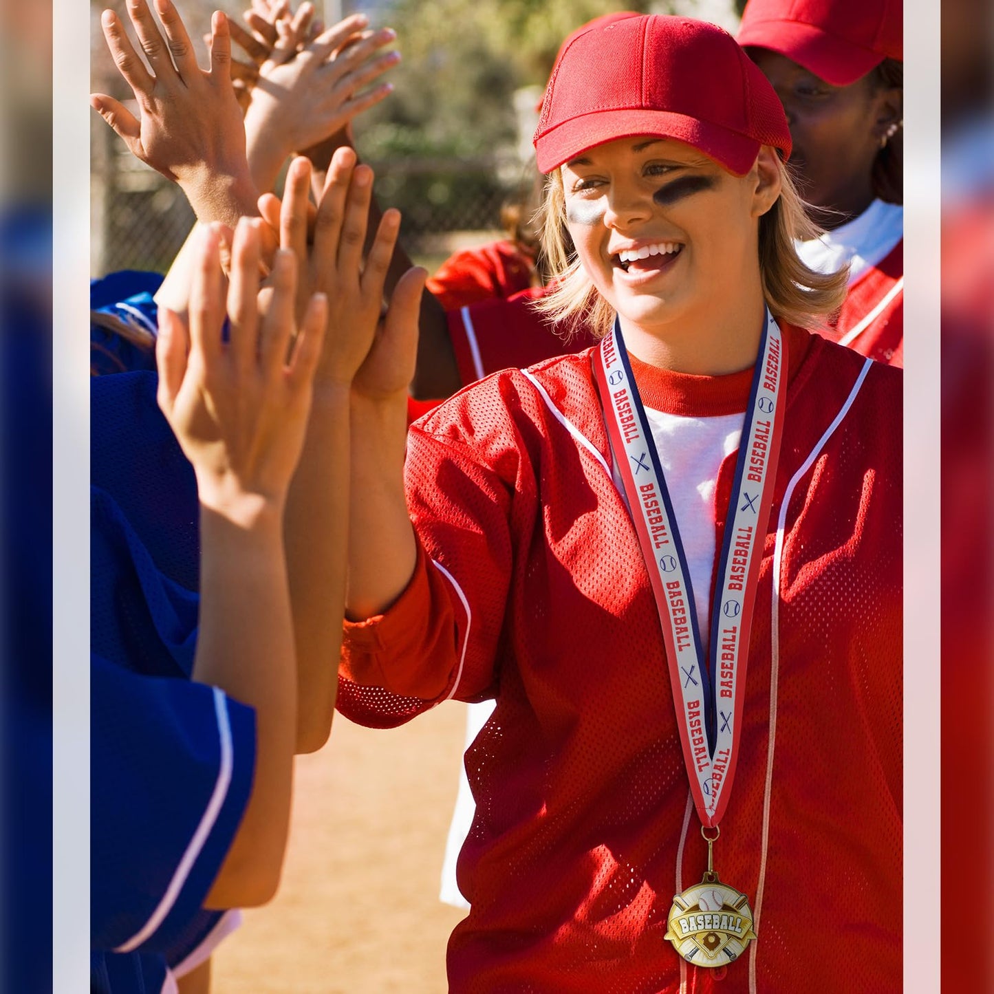 Ecation 24 Pcs Softball Medals Baseball Metal Medals 2 Inch Tee-Ball Team Awards Gold Volleyball Medal Football Basketball Soccer Sports Award with Neck Ribbon