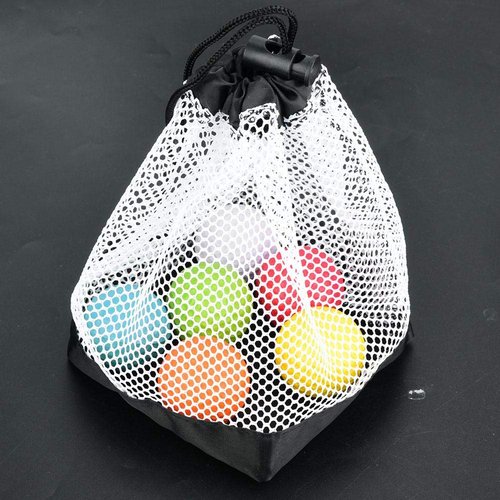 Demeras Balls Bag Nylon Mesh Drawstring Pouch 36 Balls Holder Storage Net Bag Accessory