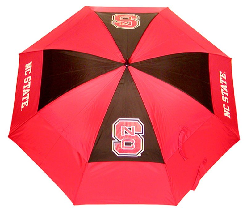 Team Golf NCAA NC State Wolfpack Golf Umbrella 62" Golf Umbrella with Protective Sheath, Double Canopy Wind Protection Design, Auto Open Button