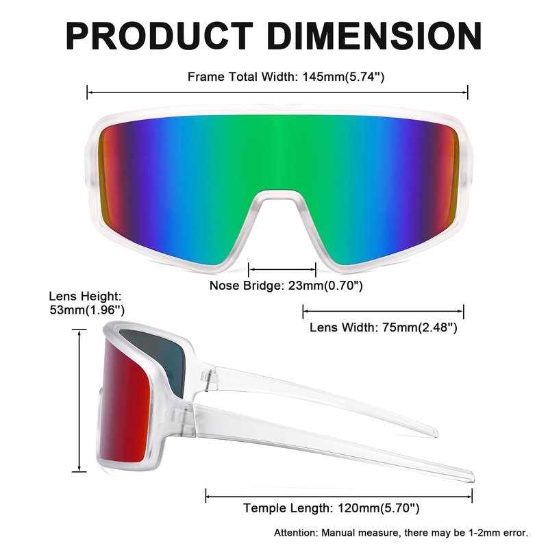 FEISEDY Men Women Cycling Sports Sunglasses Fishing Running Trekking Baseball 80s 90s Shield Sunglasses B2962