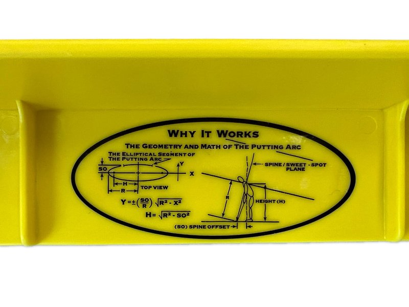 The Putting Arc - T3 Model - Golf Training Aid Used to Perfect Your Putting and Reduce Your Score! - Practice and Master Your Putting Fundamentals! - Golden Yellow
