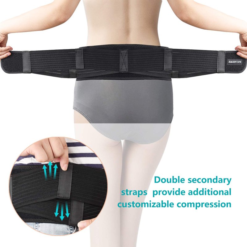 Backtour Si Belt Sacroiliac Belt for Women and Men That Alleviate Sciatic, Pelvic,Lower Back and Leg Pain, Stabilize SI Joint,Breathable Anti-Slip Sacroiliac Hip Brace Fit Hip Size 30" - 45"