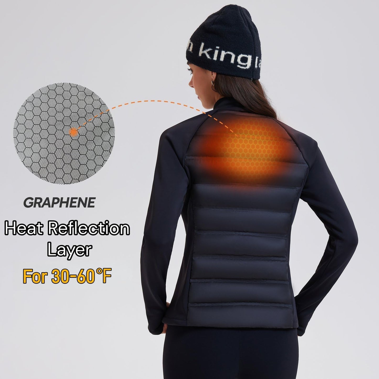 AFZ Lightweight Puffer Jacket Women 800 Down-Fill Waterproof Quilted Down Jackets for Hiking Running