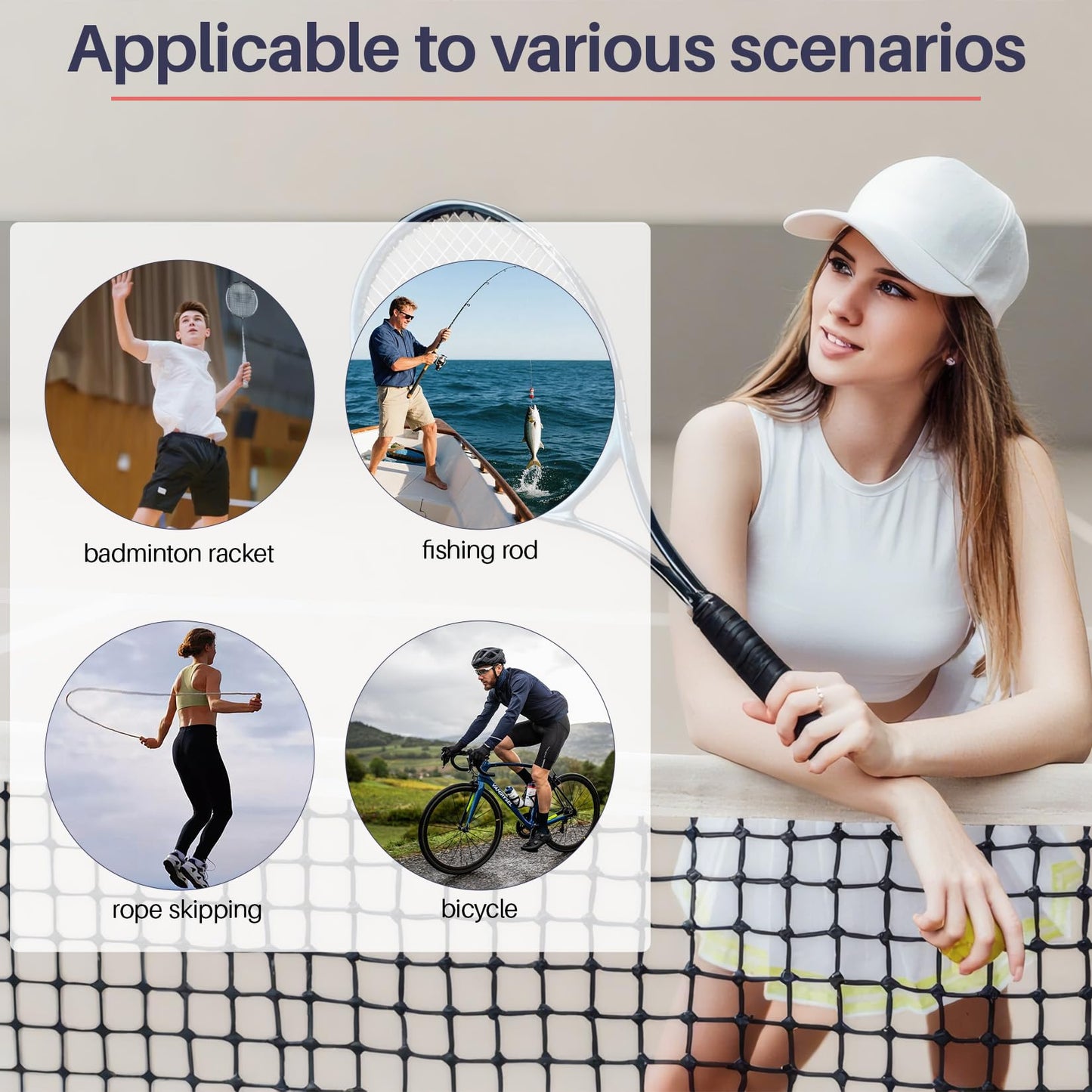 Mindow 26 Pack Black Tennis Racket Grip Tape, Precut Overgrips for Anti-Slip Sweat Absorption, PU Tennis Overgrip Wrap for Tennis, Badminton Pickleball, Velvety Comfort Enhanced Control