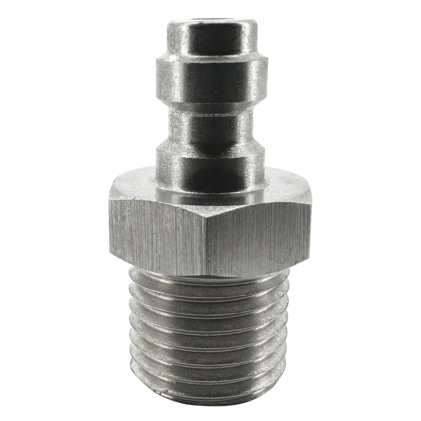 HMKUGO M12x1.25 Male Thread PCP Paintball Charging Fittings, Stainless Steel 8mm Quick-Disconnect Plug Adapter