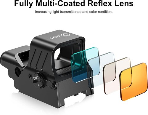 CVLIFE Quick-Detach Picatinny Mount - Upgraded Red Dot Sight with 33mm Objective Diameter & Multi-Coated Lenses