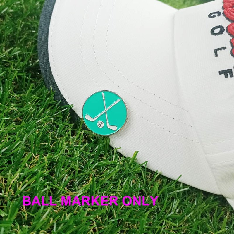 GOLTERS Golf Ball Markers Assorted Patterns Value Pack of 12 Golf Gifts, Golf Cap Clips and Divot Repair Tools Parter Accessories Sets for Men Women Golfer (Golf Club Ball Markers)