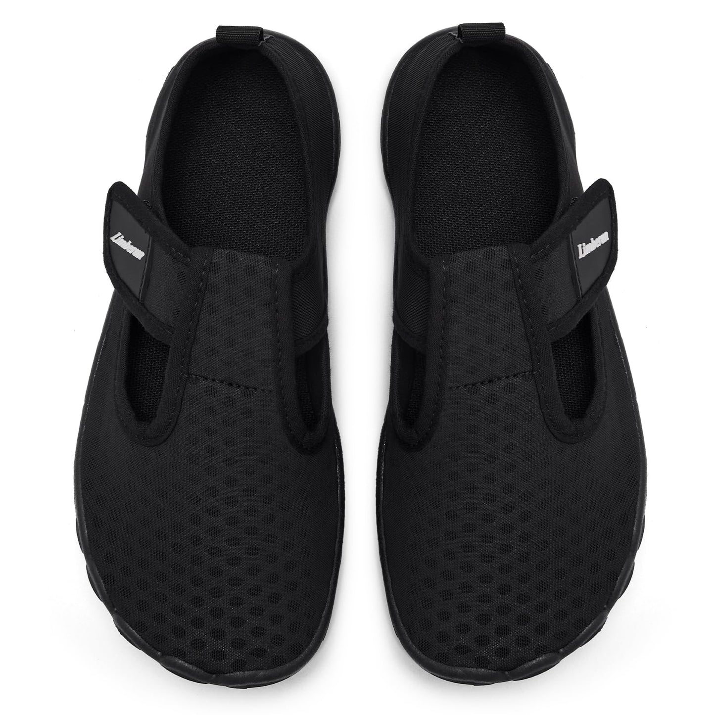 Limberun Kids Beach Pool Shoes - Breathable Sea Water Aqua Non-Slip Outdoor Indoor Boat Quick Dry Swimming Lightweight Shoes Black