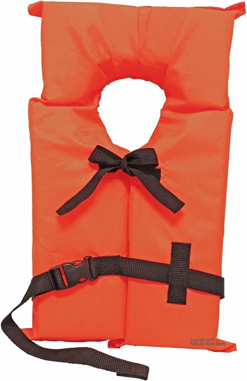 Coast Guard Approved Life Jackets - High Visibility Type II Keyhole Vests | 3 Pack for Adults