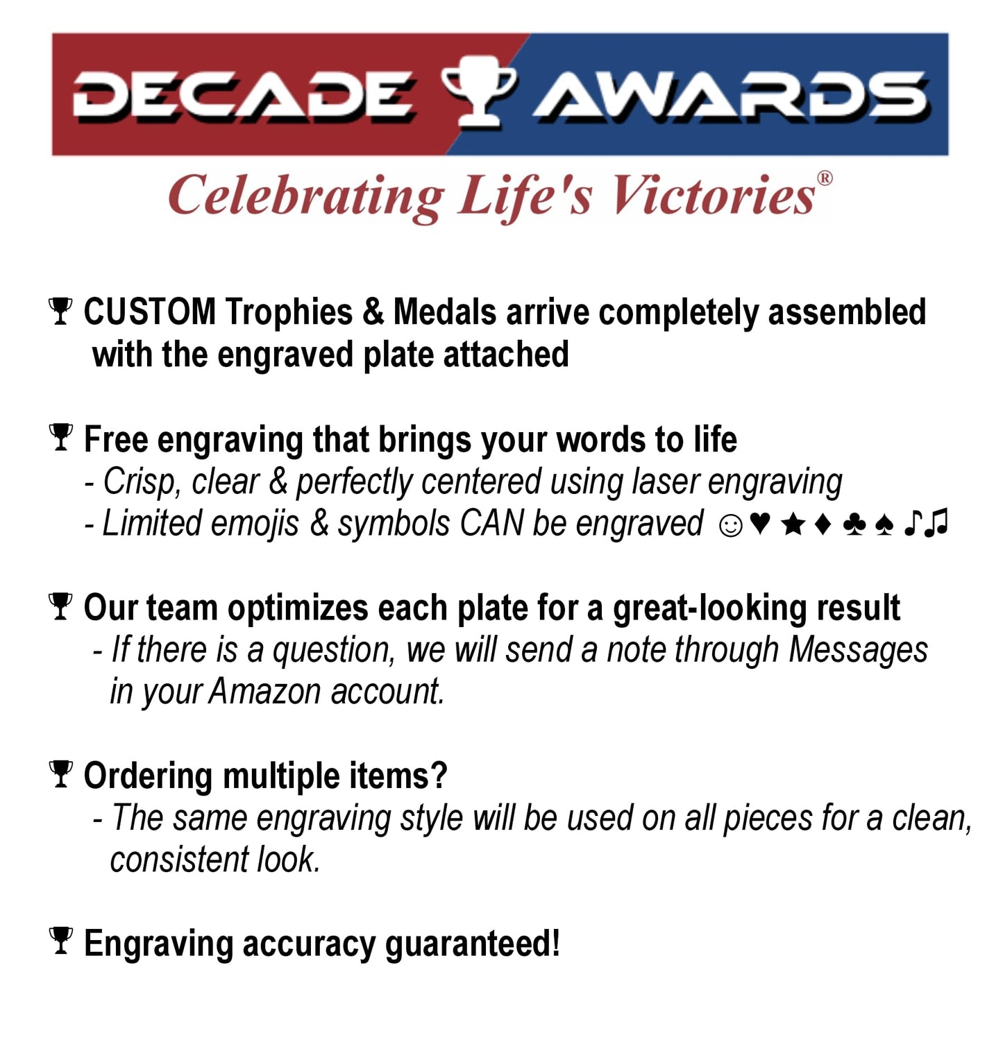 Decade Awards Gold and Silver Cup Trophy - Custom Engraved Metal Cup Corporate Award - Customize Now (G/S-10 Inch Tall)
