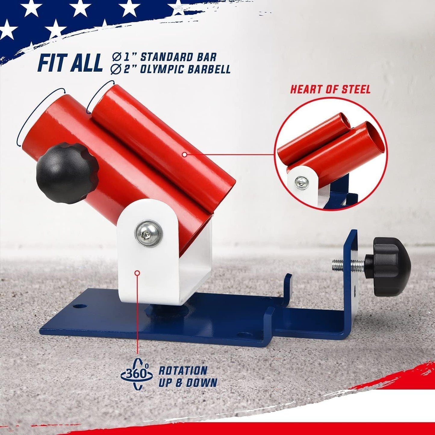 Yes4All Adjustable T Bar Row Attachment - Durable Landmine Handle with Textured Rubber Grip
