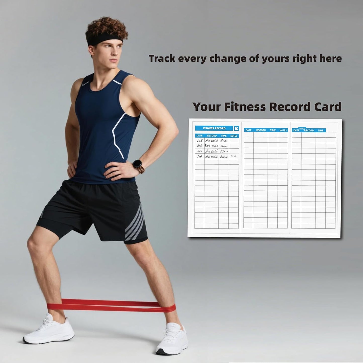 Skiennix 6-Levels Resistance Exercise Loop Bands Set - Elastic Workout Bands for Yoga & Strength Training | Includes Guide & Carry Bag