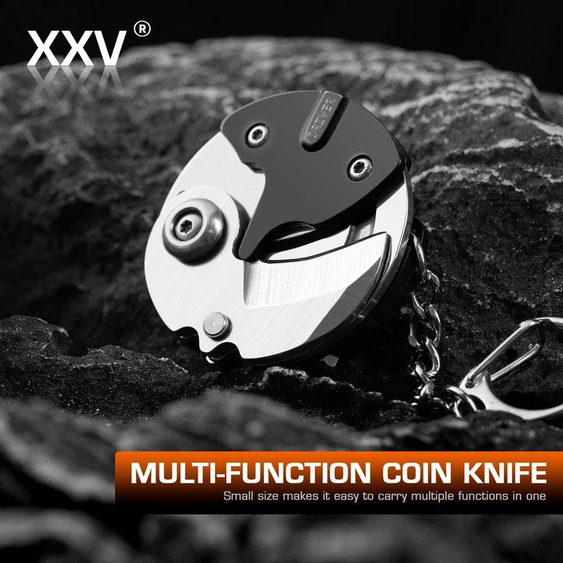 XXV Small Multitool Small Folding Pliers, Pocket Screwdriver with Knife Multi Purpose Knife for EDC Work Camping Hiking