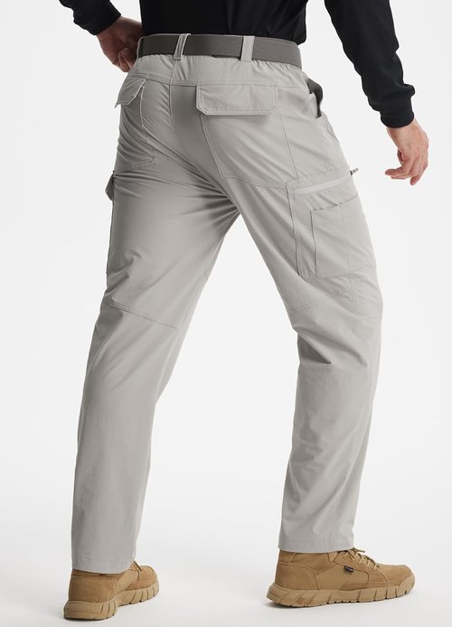 Libin Men's Cargo Pants - Water Resistant Tactical Outdoor Trousers with 9 Pockets for Hiking