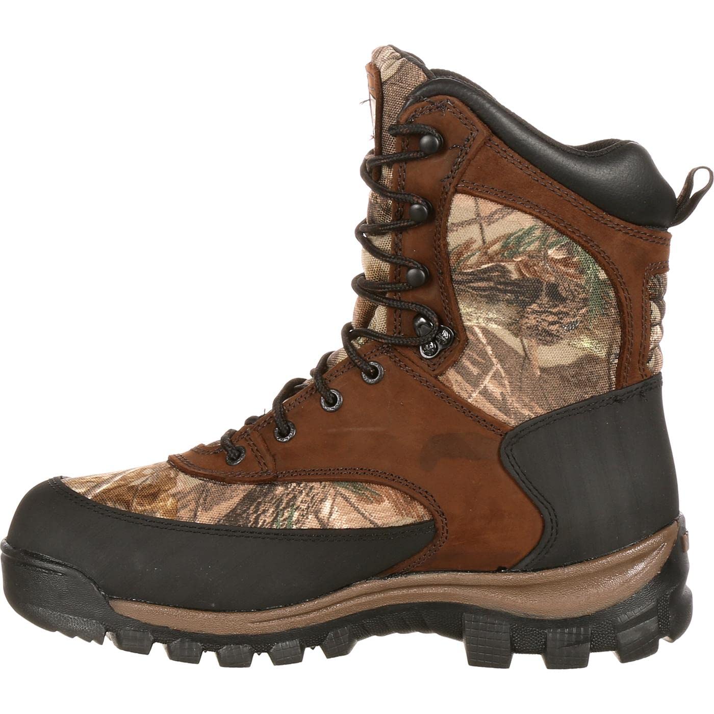 ROCKY Core Waterproof 400G Insulated Outdoor Boot, Brown Realtree Ap, Size 10(WI)
