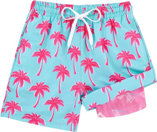 Cozople Boys Swim Trunks - Quick Dry 2-in-1 Bathing Suit with Compression Liner | Size 7-20T