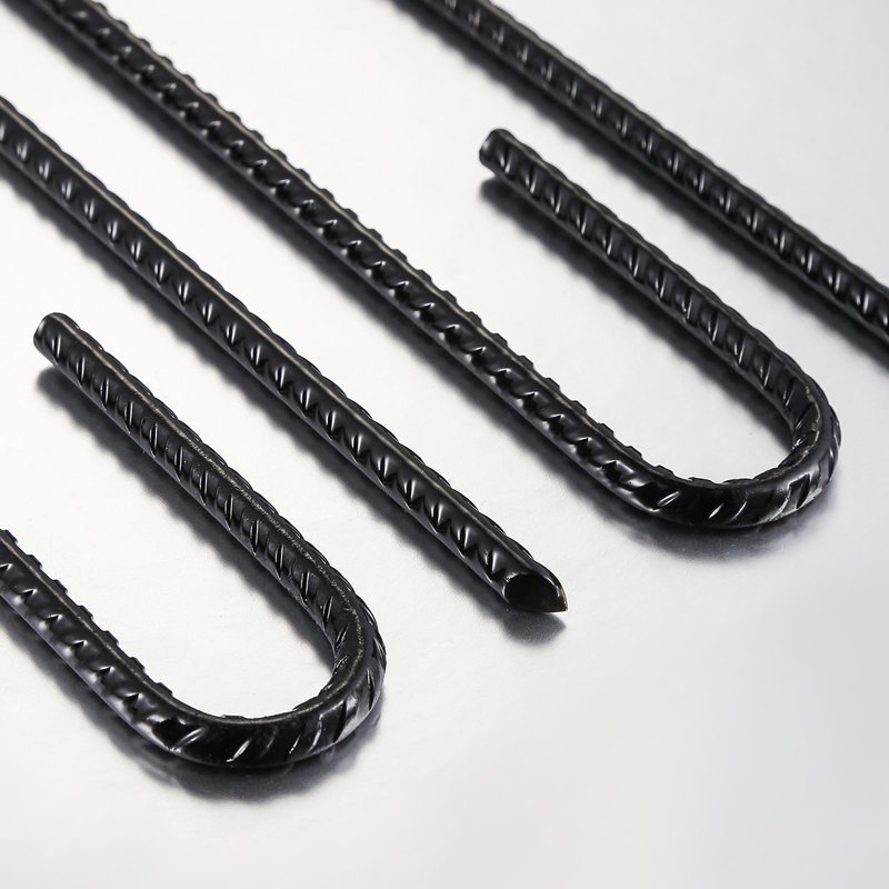 Wensilon Rebar U/J Hook Extra Heavy Duty, 12 inch x 1/4 inch Rust Proof Coated Steel Ground Anchors for Garden, Tent, Trampoline (10pcs, J-Hook)