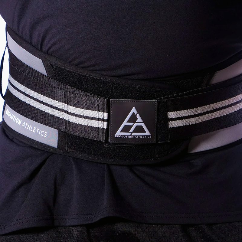 Evolution Athletics Weight Lifting Sport Belt for Strength Training, Powerlifting, or Deadlift, Features Thick Flexible Comfortable Neoprene, Reinforced Back, Adjustable Side Straps, 5XL, Gray