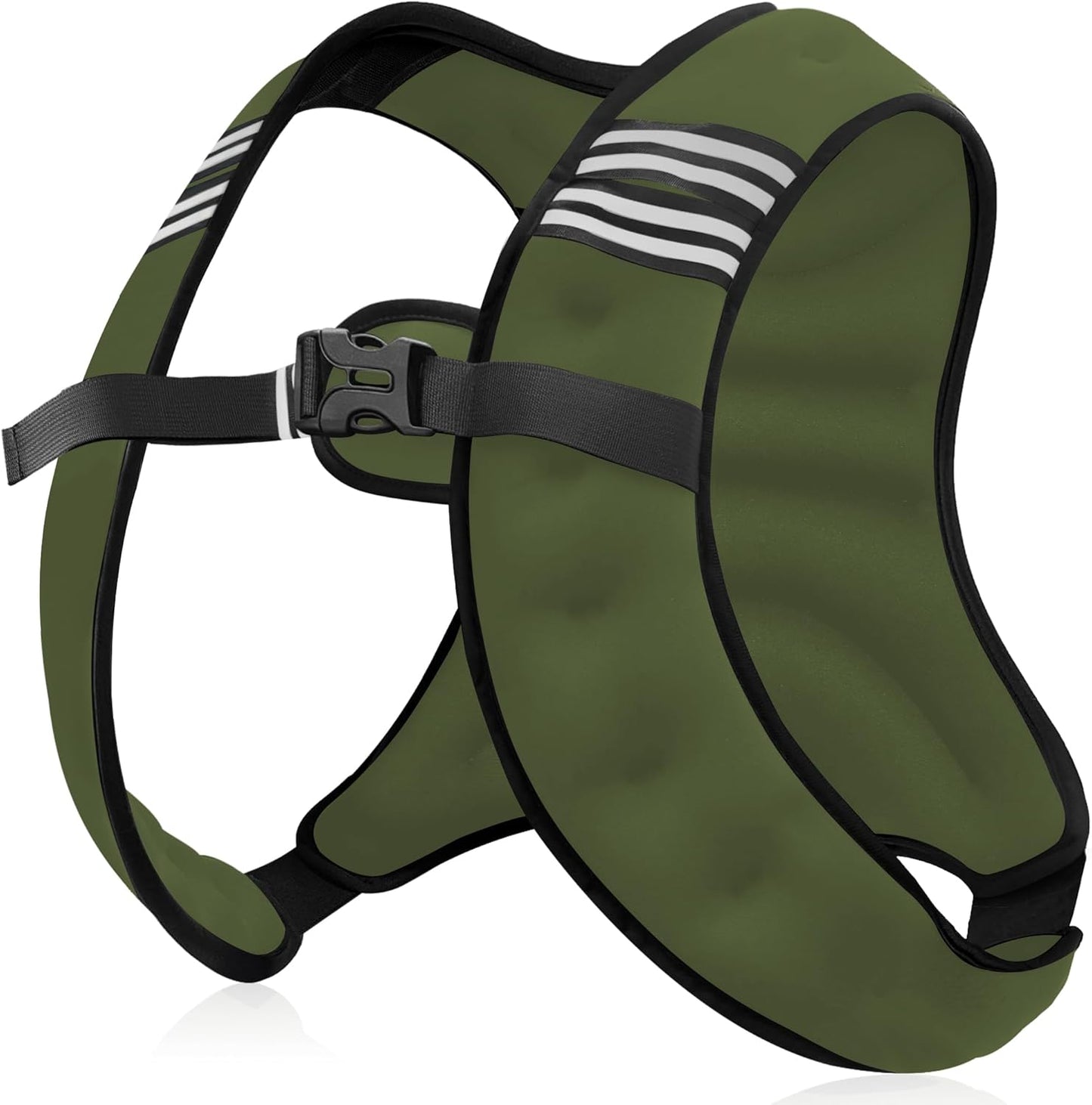 NATURELUX Weighted Vest - Adjustable 5-30lbs with Reflective Stripe for Strength Training & Running
