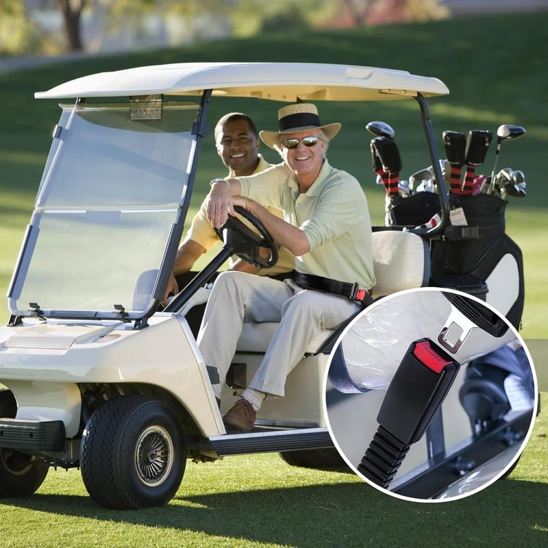 Courage Joy Kindness Retractable Golf Cart Seat Belts Kit,61" 2 Point Adjustable Seat Belts Universal Seat Belts for Golf Carts EZGO, Yamaha, Club Car, ICON, Star, Zone Golf Carts, Go Kart, Forkliftr